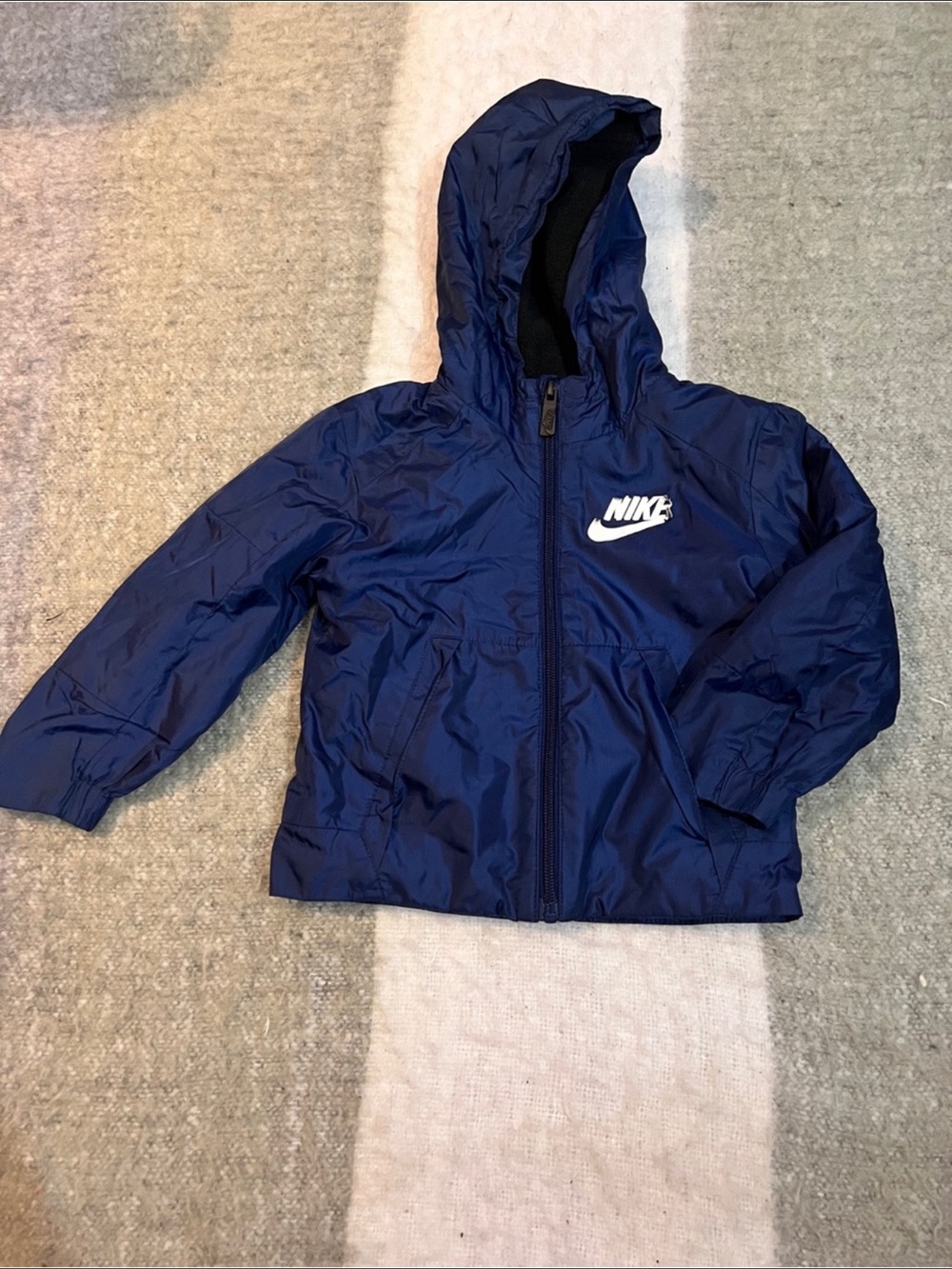 Nike Navy Windbreaker Jacket with White Logo